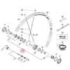 Axe Complet De Moyeu Avant Shimano Dura Ace WH-7900 - 100 Mm - Center Lock