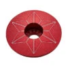 Bouchon De Potence Supacaz Star Capz Anodisé 31,8mm - Rouge