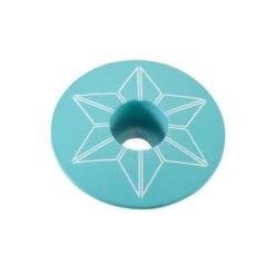 Bouchon De Potence Supacaz Star Capz Thermolaqué 31,8mm - Celeste
