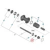 Ecrou Droit Pour Axe De Moyeu Shimano 105 FH-5800