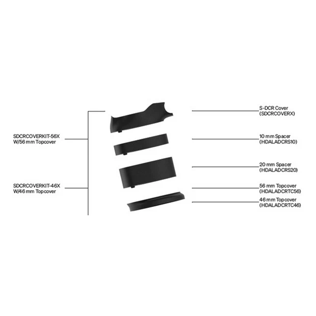 Deda-elementi Kit D'Entretoises De Jeu De Direction Deda Elementi S-DCR 46mm 1 Deda-elementi Kit D'Entretoises De Jeu De Direction Deda Elementi S-DCR 46mm