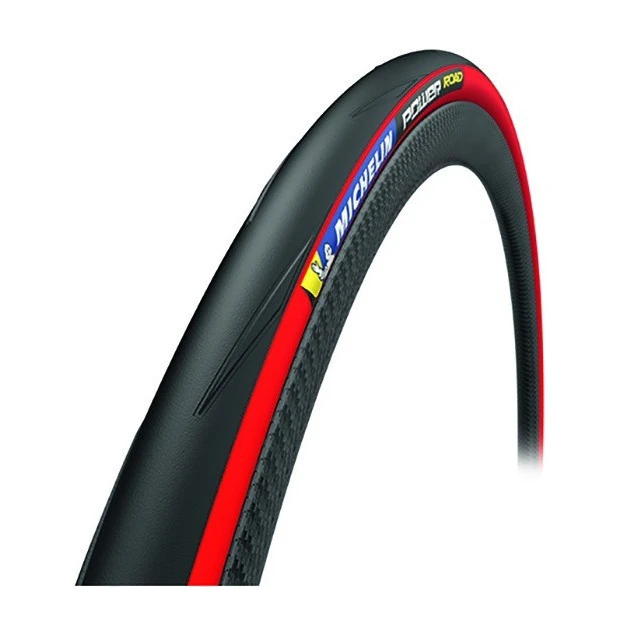 Pneu Michelin Power Road - Souple - Tube Type - 700x25C (25-622) - Noir-Rouge 1 Pneu Michelin Power Road - Souple - Tube Type - 700x25C (25-622) - Noir-Rouge