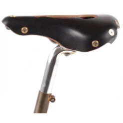 Selle Ouverte Berthoud Agnel Cuir - Noir -Vélo Pièces Boutique selle ouverte berthoud agnel cuir noir 1 2
