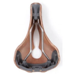 Selle Ouverte Berthoud Agnel Cuir - Noir -Vélo Pièces Boutique selle ouverte berthoud agnel cuir noir 1 4